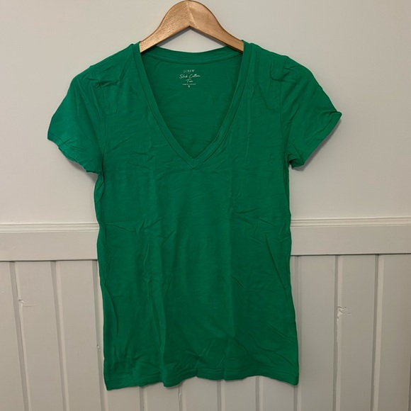 J Crew Slub Cotton V-neck Tee S x 4 - Picture 1 of 2